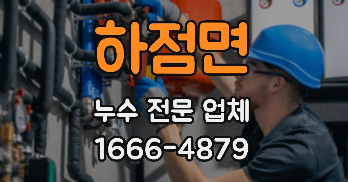 하점면 누수 전문 업체