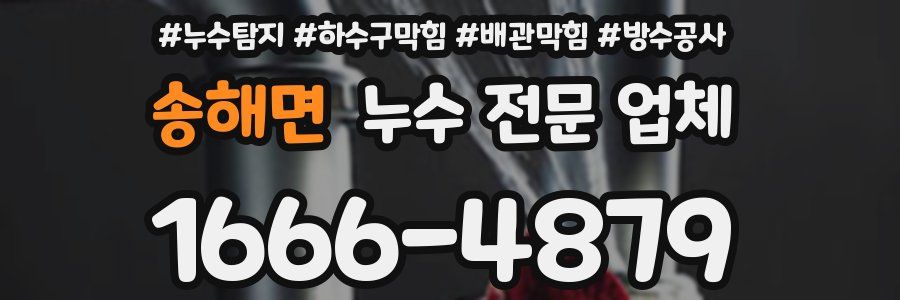 송해면 누수 전문 업체