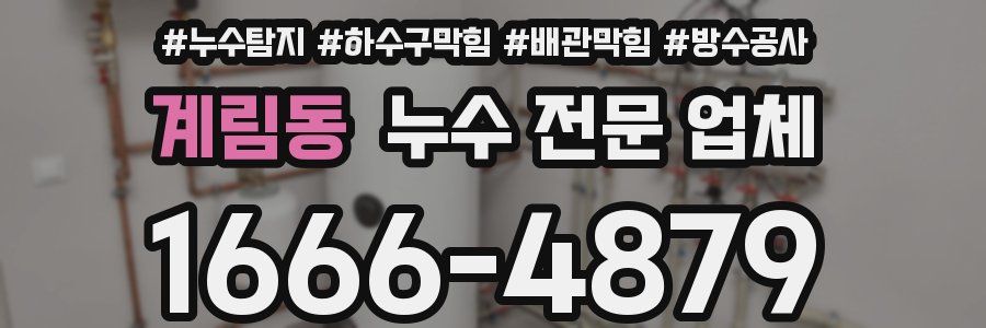 계림동 누수 전문 업체