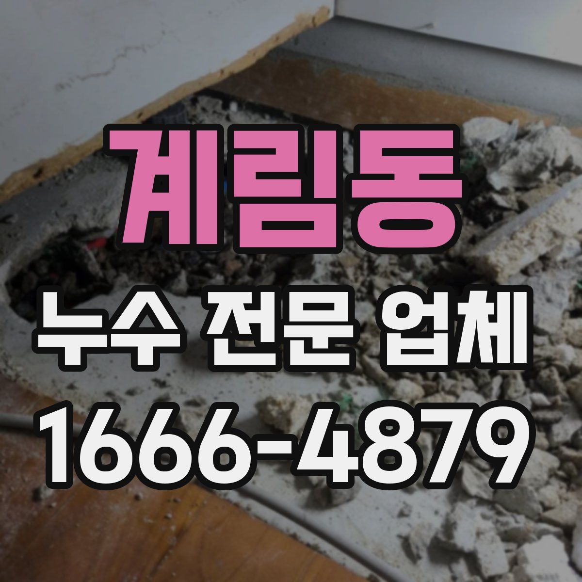 계림동 누수 전문 업체