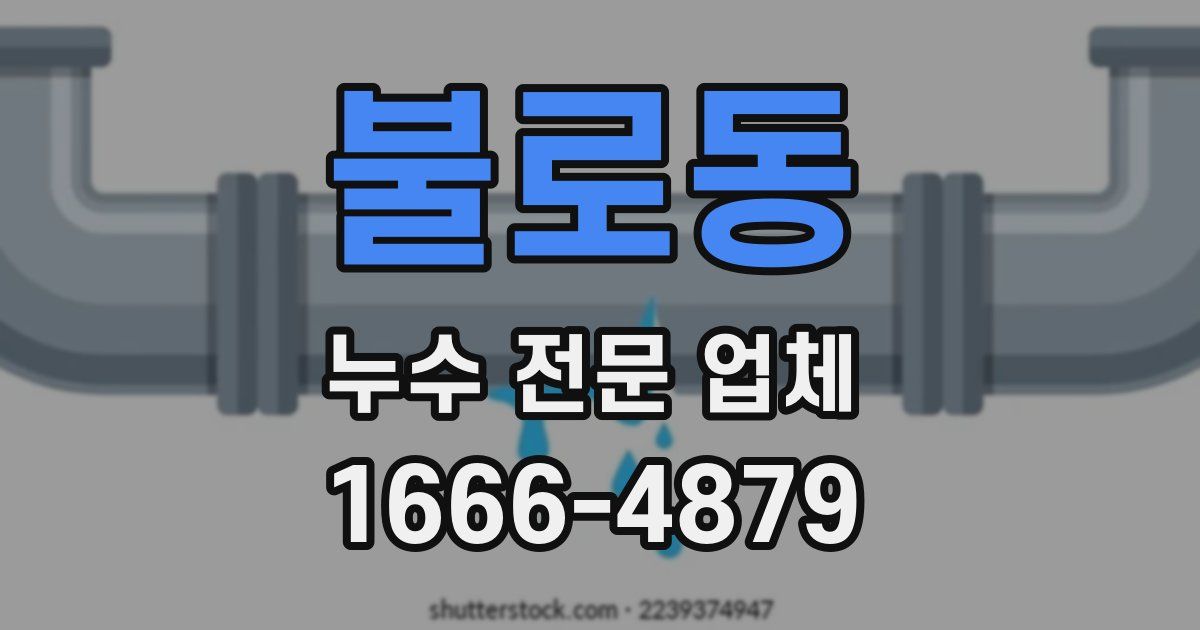 불로동 누수 전문 업체