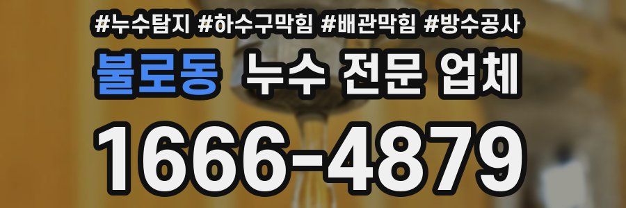 불로동 누수 전문 업체