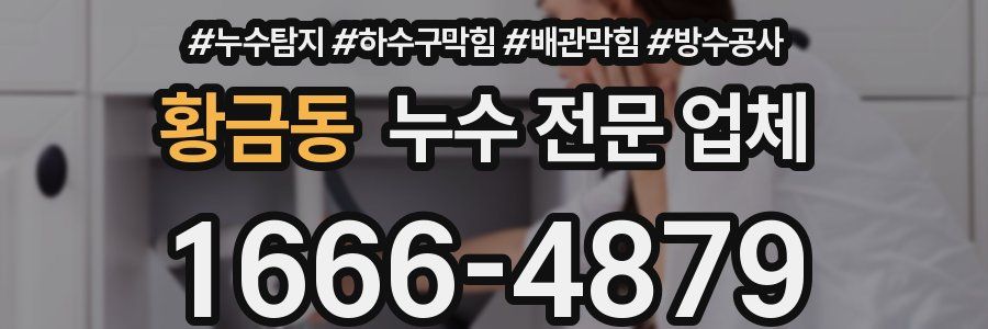 황금동 누수 전문 업체