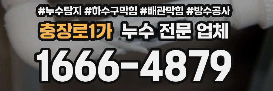 충장로1가 누수 전문 업체