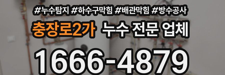 충장로2가 누수 전문 업체