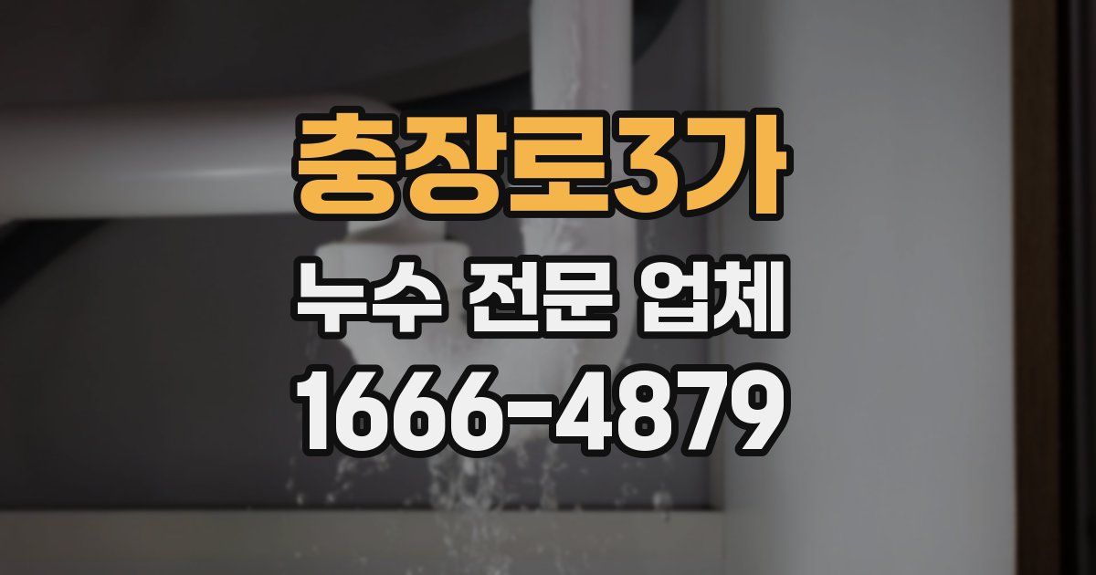 충장로3가 누수 전문 업체