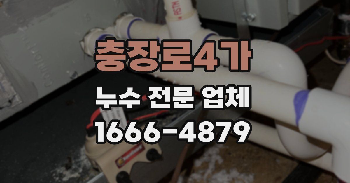 충장로4가 누수 전문 업체