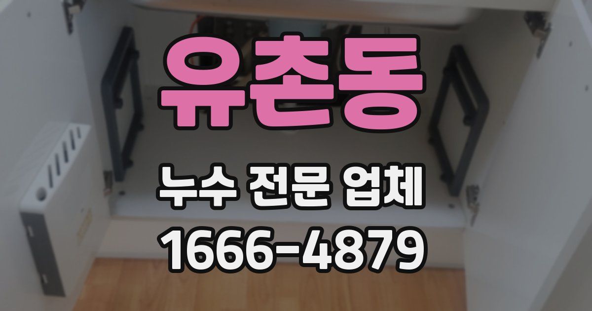 유촌동 누수 전문 업체