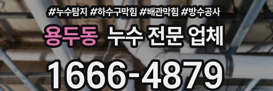 용두동 누수 전문 업체
