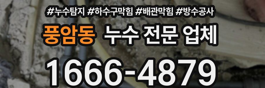 풍암동 누수 전문 업체