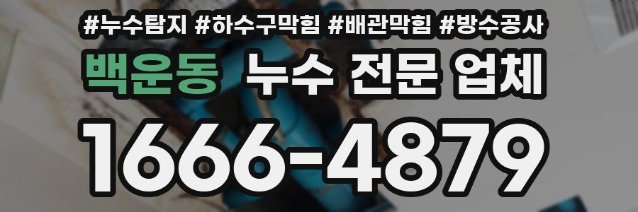 백운동 누수 전문 업체