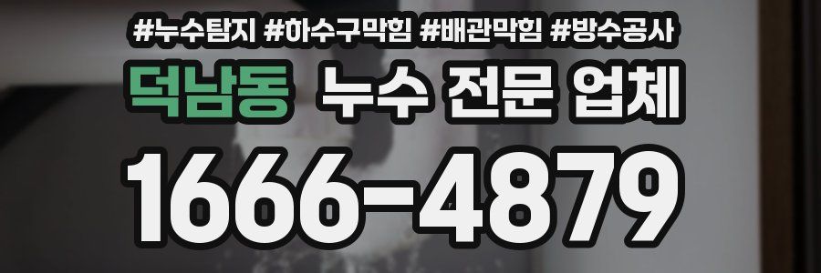 덕남동 누수 전문 업체