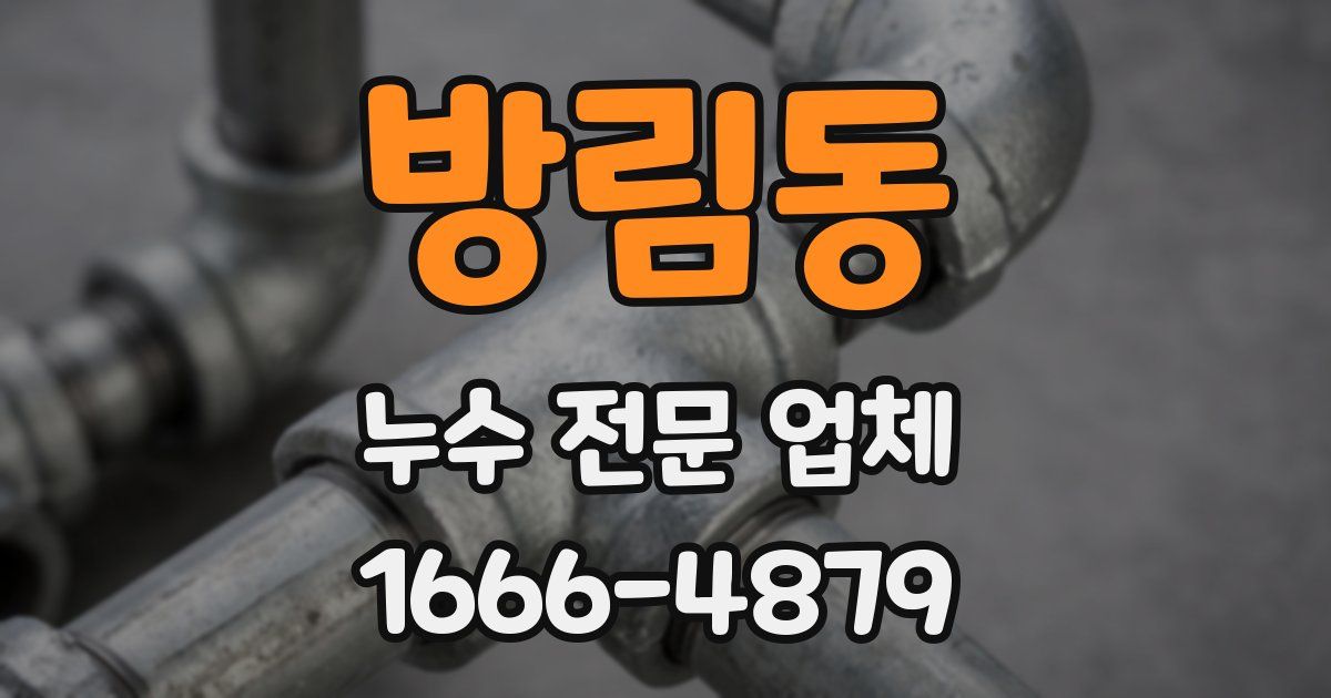 방림동 누수 전문 업체