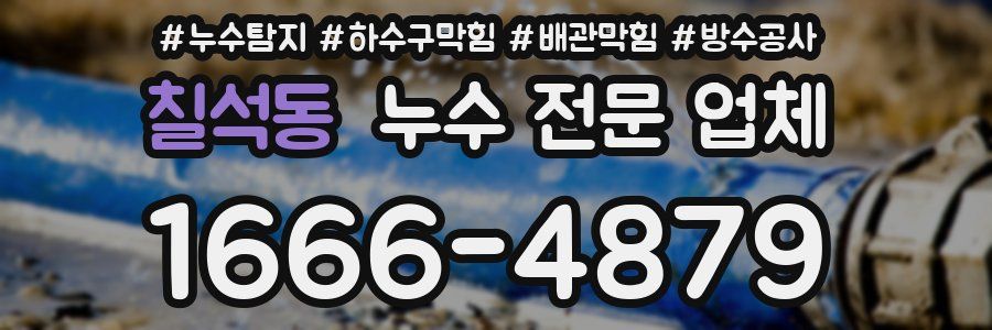 칠석동 누수 전문 업체