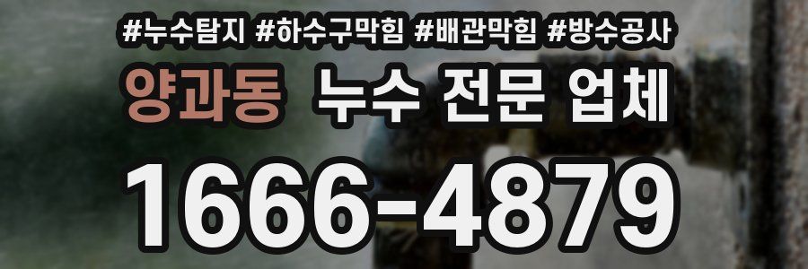 양과동 누수 전문 업체