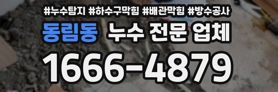 동림동 누수 전문 업체
