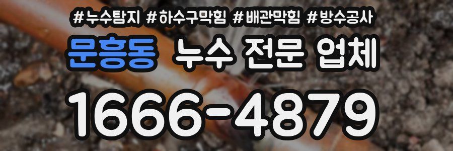 문흥동 누수 전문 업체