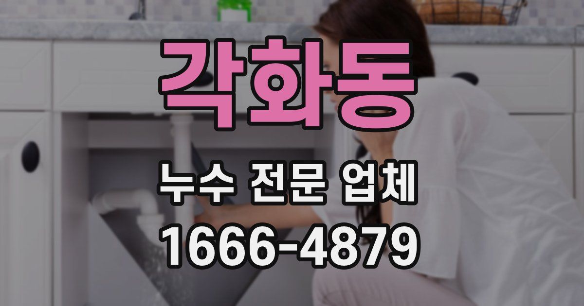각화동 누수 전문 업체