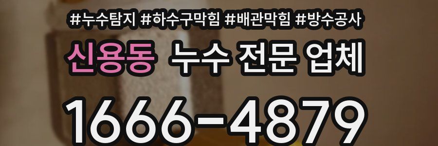 신용동 누수 전문 업체
