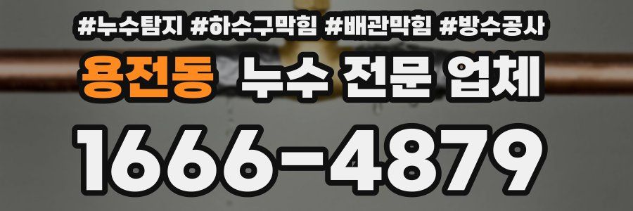 용전동 누수 전문 업체