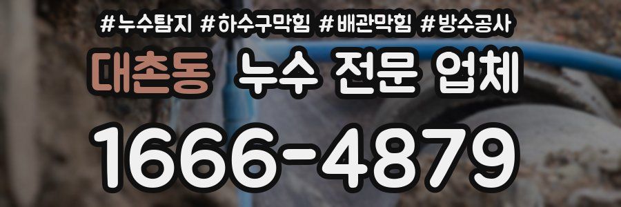 대촌동 누수 전문 업체