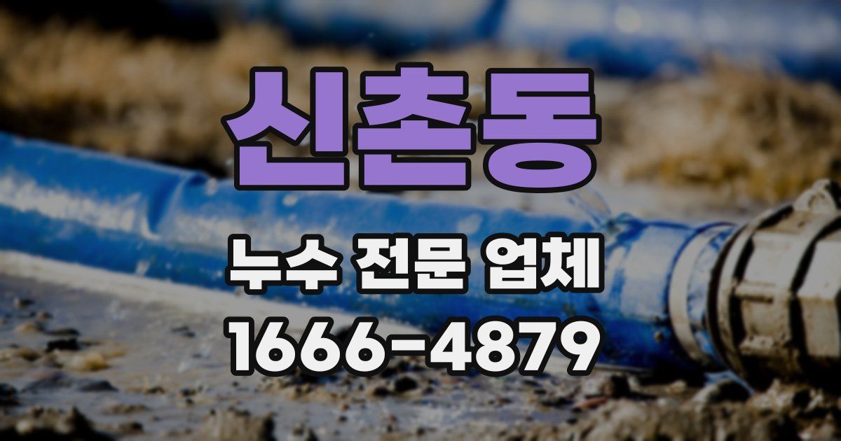 신촌동 누수 전문 업체