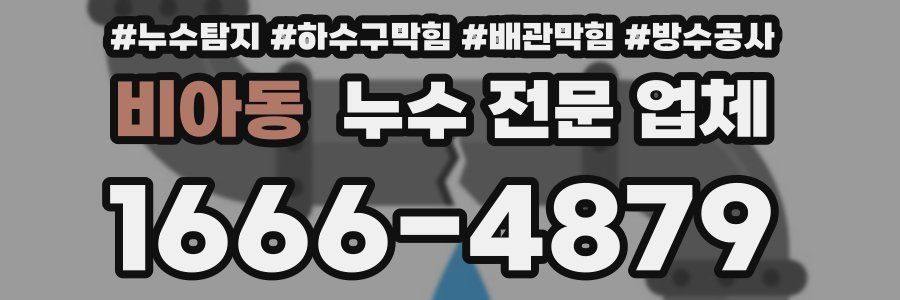 비아동 누수 전문 업체