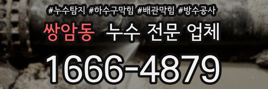 쌍암동 누수 전문 업체
