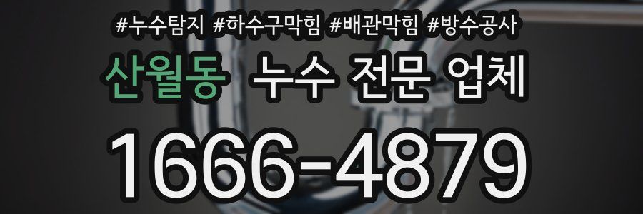 산월동 누수 전문 업체