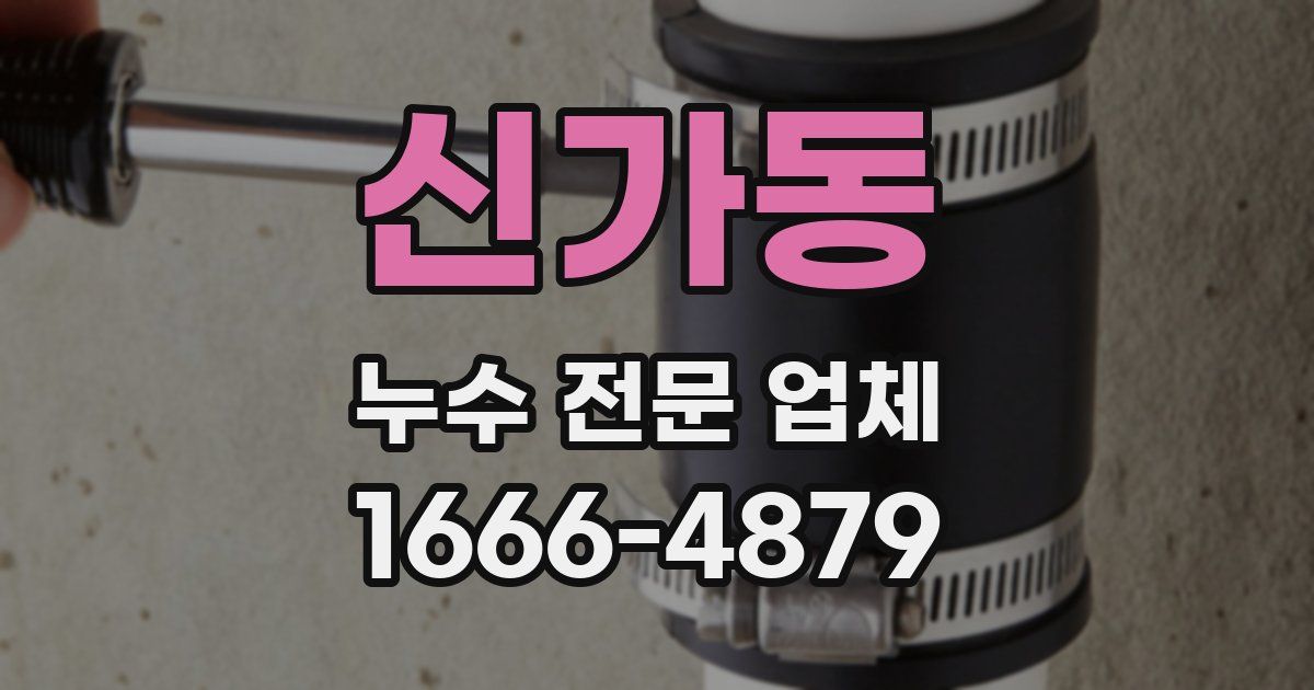 신가동 누수 전문 업체