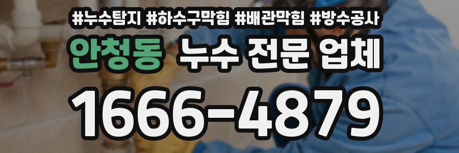 안청동 누수 전문 업체