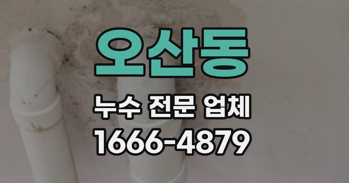 오산동 누수 전문 업체