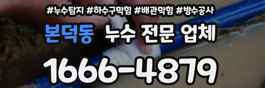 본덕동 누수 전문 업체