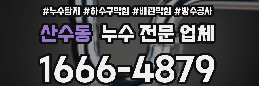 산수동 누수 전문 업체