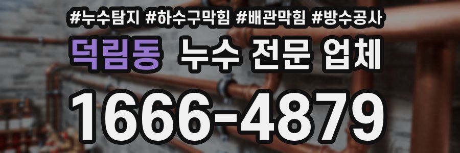 덕림동 누수 전문 업체