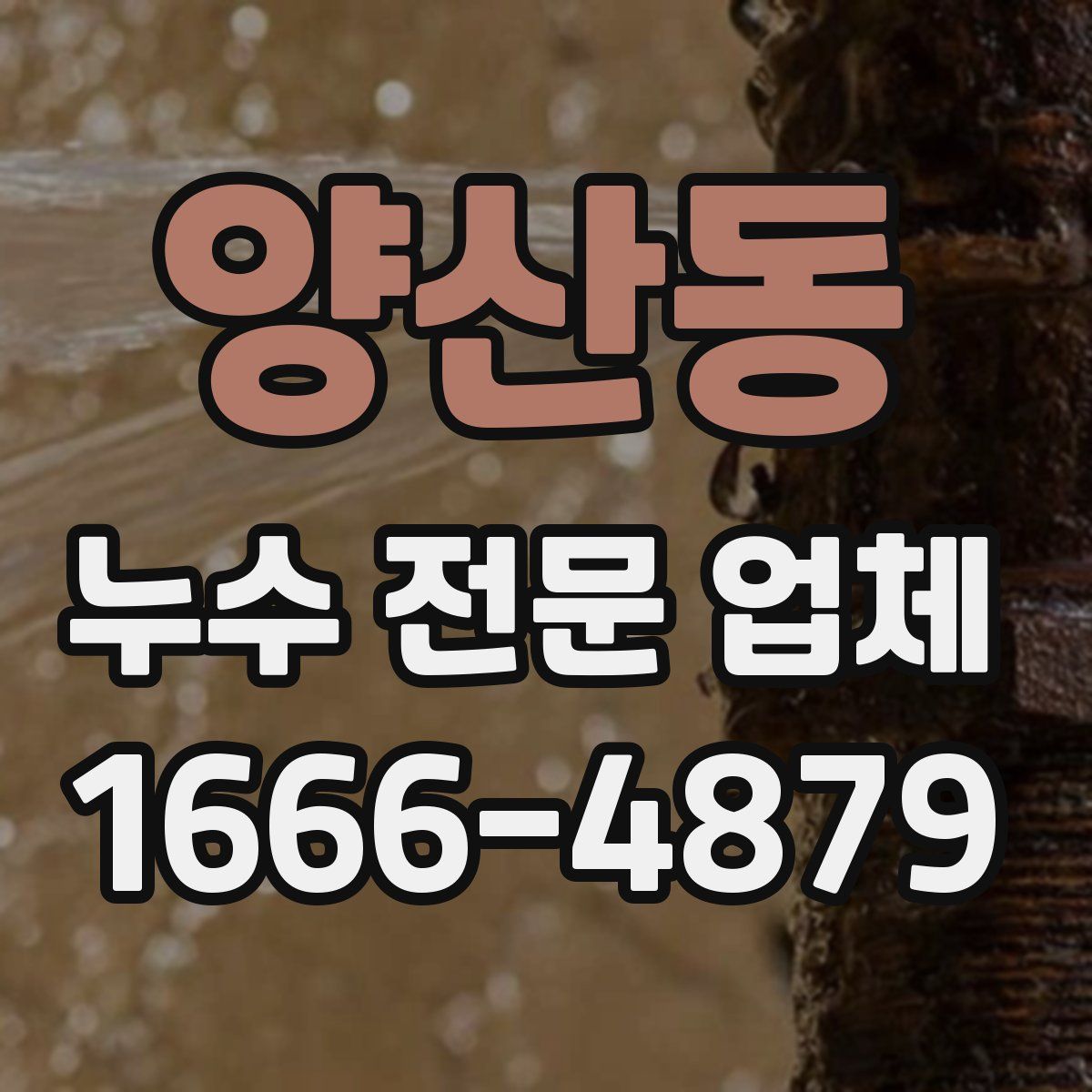 양산동 누수 전문 업체