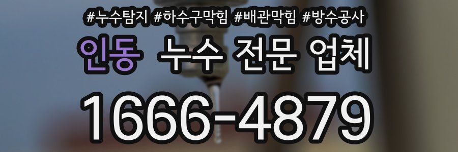 인동 누수 전문 업체