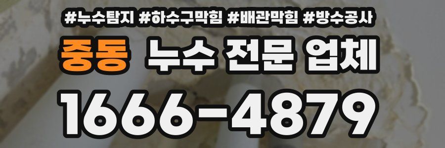 중동 누수 전문 업체