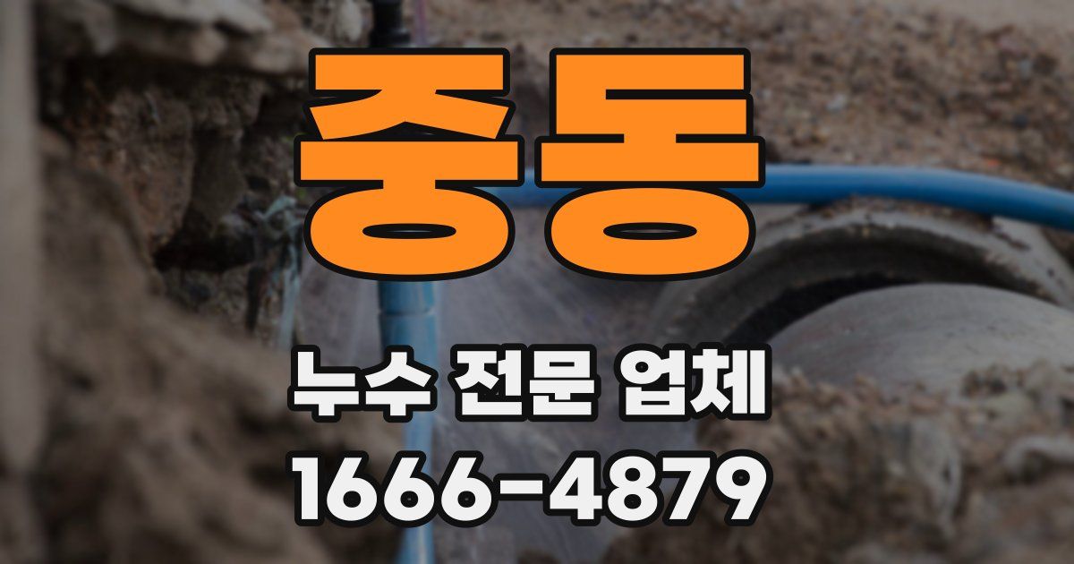 중동 누수 전문 업체