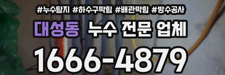 대성동 누수 전문 업체