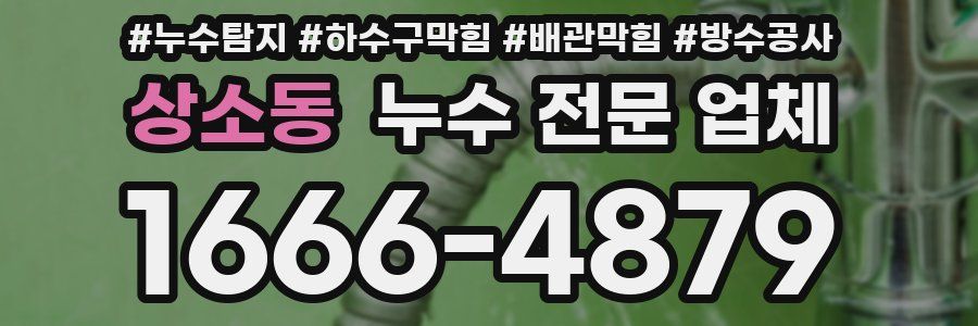 상소동 누수 전문 업체