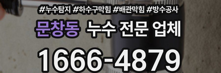 문창동 누수 전문 업체