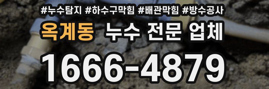 옥계동 누수 전문 업체