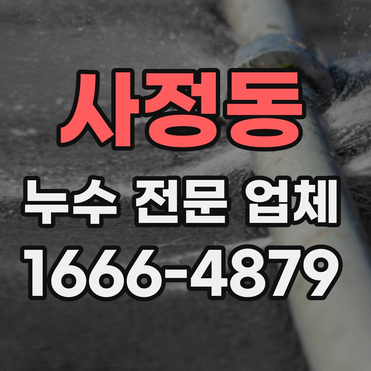 사정동 누수 전문 업체