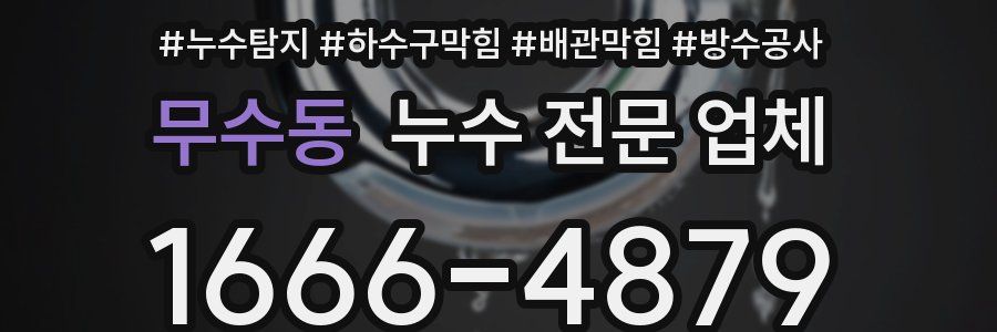 무수동 누수 전문 업체