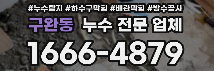구완동 누수 전문 업체
