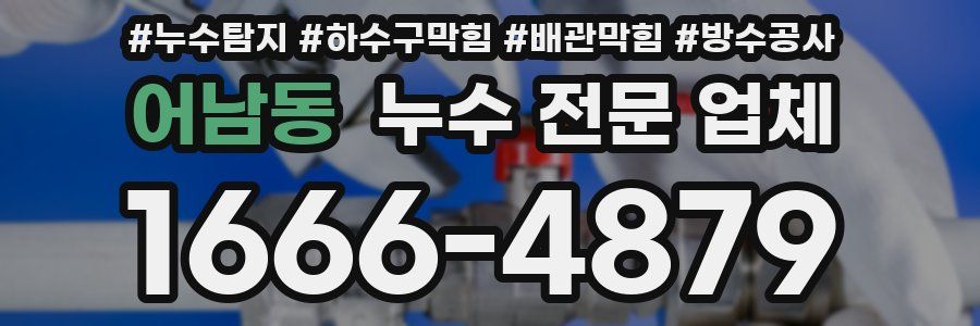 어남동 누수 전문 업체