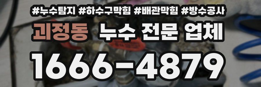 괴정동 누수 전문 업체