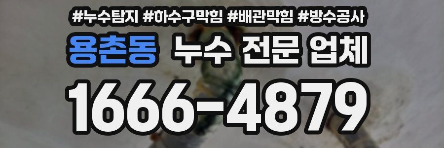 용촌동 누수 전문 업체