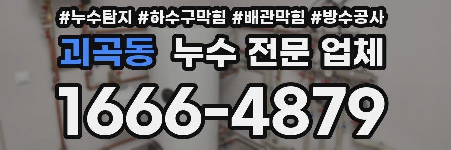 괴곡동 누수 전문 업체